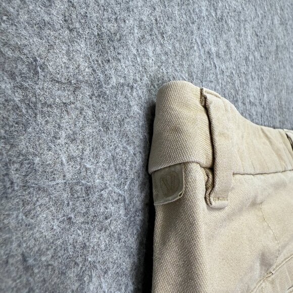 Lululemon Commission Pants Men 32 x 31 Beige Tapered ABC Technical Classic Fit - Picture 7 of 16